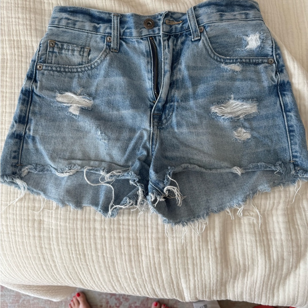 Distressed Denim Women's Shorts